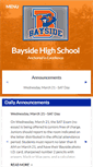 Mobile Screenshot of baysidehighschool.org